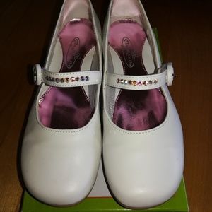 White girls pageant shoes size 1